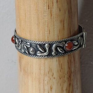 Vintage 7.5 Inch ALP Italy Hinged Bracelet